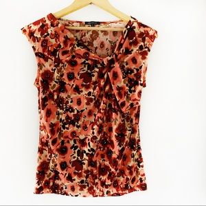 Anne Klein Sleeveless Top w/Drape Tie Detail Sz S
